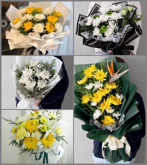 广东汕尾市海丰县梅陇镇石南村白事花束代送